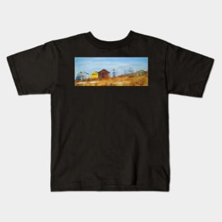 Beach Huts - Mudeford Spit Kids T-Shirt